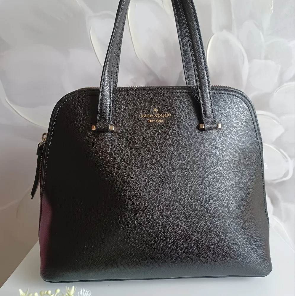 Kate Spade New York Black Patterson Drive Medium Dome Satchel - Picture 2 of 12